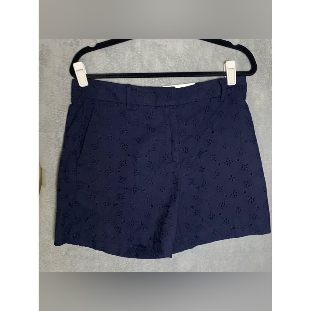 Loft eyeleft navy blue shorts preppy size 6 brand new casual
